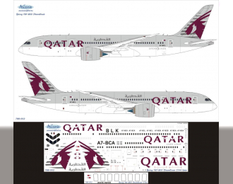 Декаль на самолет боенг 787-8 Dremliner (Qatr Arways)