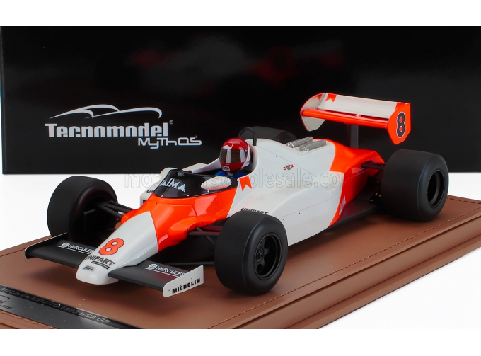 McLAREN F1 Mp4/1c №8 Usa Long Beach Gp (with Pilot Figure) (1983) Niki Lauda, White Red