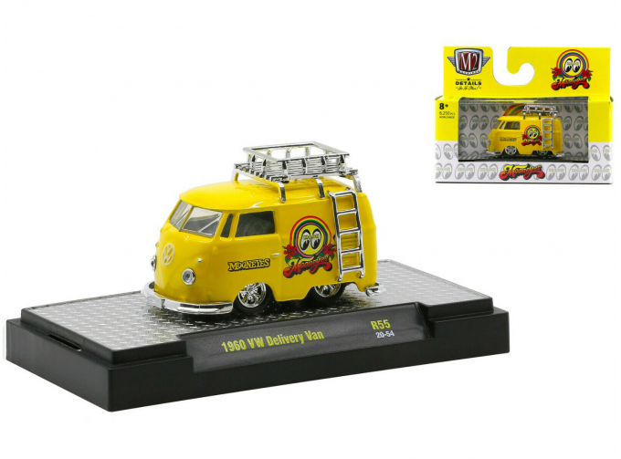 VOLKSWAGEN Delivery Van with Roof Rack and Ladder Bright Yellow (1960)