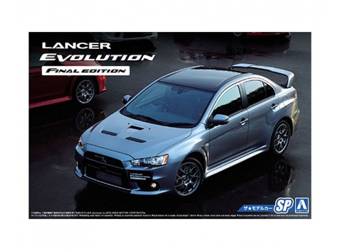 Сборная модель Mitsubishi Lancer Evolution X Final Edition'15