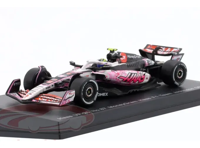 Haas VF-25 #87 MoneyGram Haas F1 Team Japanese GP Oliver Bearman (2025), white / red