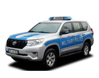 TOYOTA Land Cruiser Prado German Military Police (2018), silver/blue