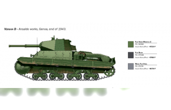 Сборная модель TANK P40 Carro Armato Military (1941)