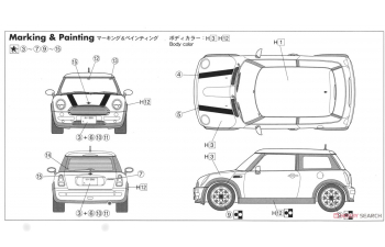 Сборная модель Mini Cooper