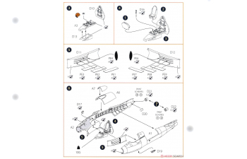 Сборная модель Самолёт Gloster E28/39 Pioneer. Starter ki