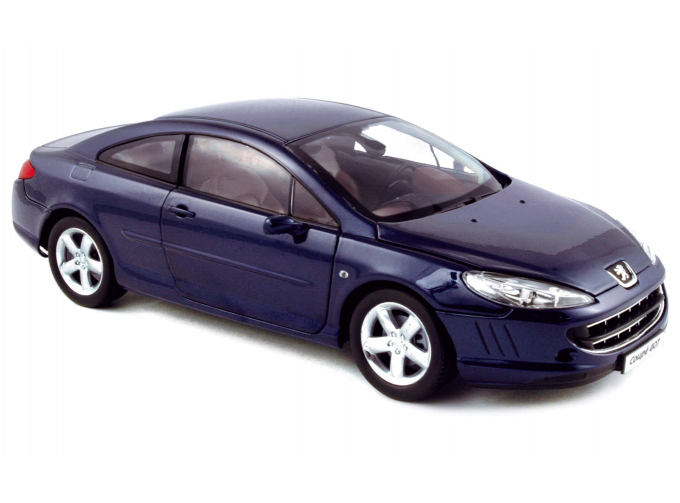 PEUGEOT 407 Coupe 2005, 184764 1/18, blue Montebello