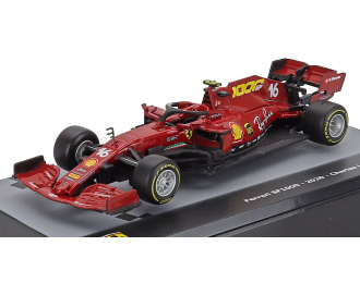 FERRARI F1 Sf1000 Team Scuderia Ferrari Mission Winnow №16 Season (2020) Charles Leclerc - Con Vetrina - With Showcase, Matt Red
