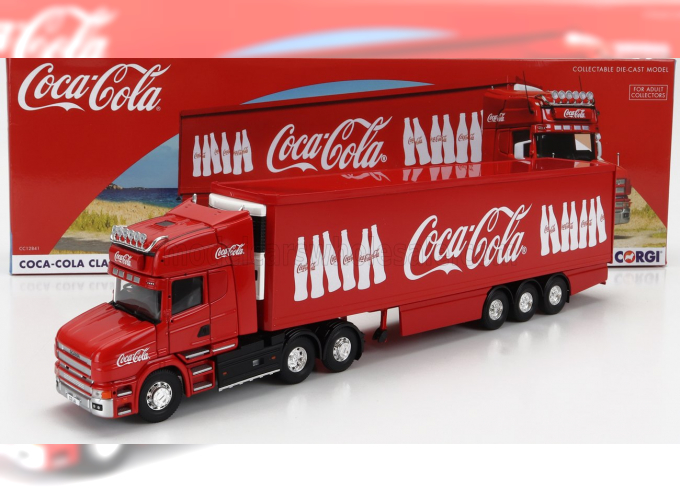 SCANIA T480 Truck Semi-frigo Coca-cola (1999), Red