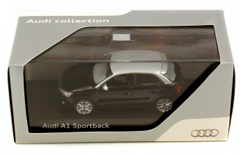 AUDI A1 Sportback (2012), silver / black