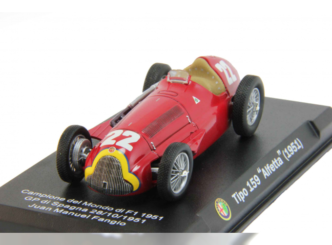 ALFA ROMEO Tipo 159 "Alfetta" #22 (1951), red