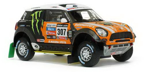 MINI All 4 Racing #307 Новитский / Жильцов 3 место Dakar (2013), black / orange