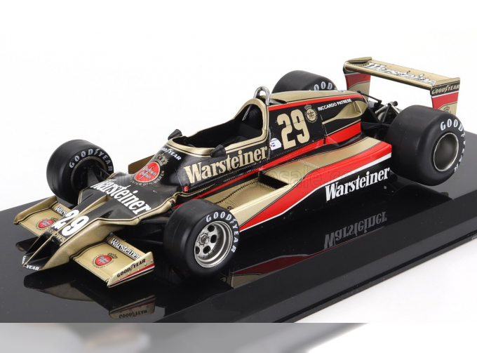 ARROWS F1 A1 Wartseiner №29 Season (1979) Riccardo Patrese - Con Vetrina - With Showcase, Gold Black Red