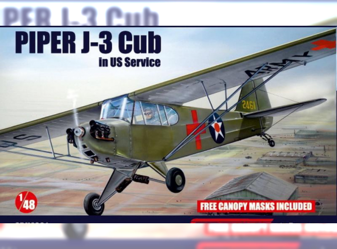 Сборная модель Самолет Piper J-3 Cub „In US Service“