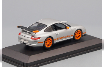 PORSCHE 997 GT3 RS, grey / orange