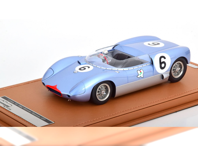 LOTUS 19 №6 Winner Nassau (1962) Innes Ireland, Light Blue Met Silver