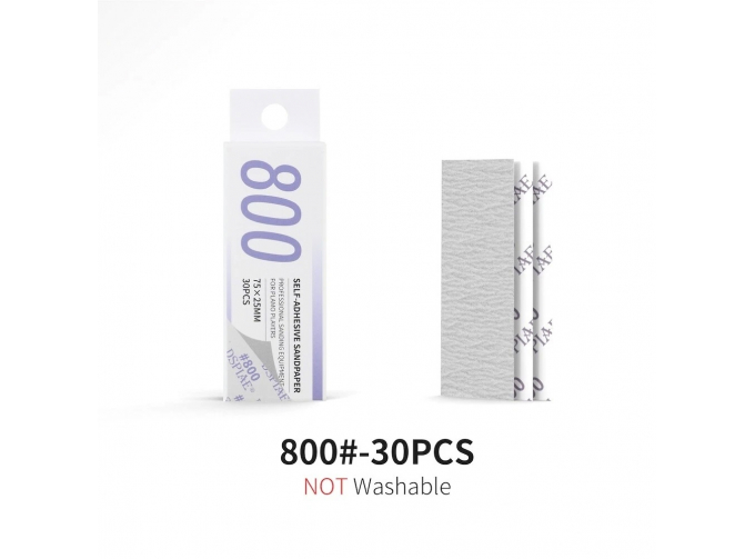 Самоклеящаяся наждачная бумага #800 (30 шт.)