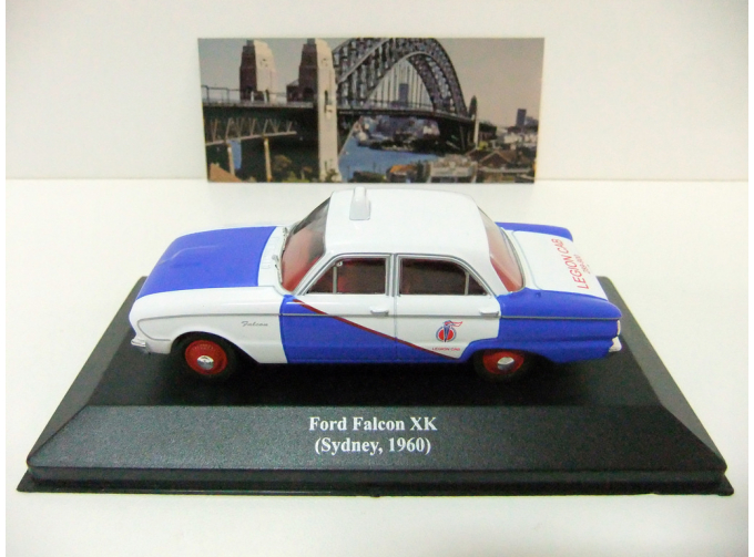 FORD Falcon XK (Sydney) серия Collection Les Taxis du monde (1960), blue / white