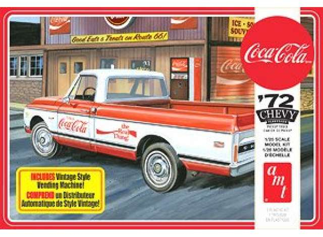 Сборная модель CHEVROLET Pickup with Vending Machine & Crates (Coca-Cola) 2T 1972