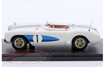 CHEVROLET Corvette C1 #1 Winner S 8.0 Class: 12h Sebring John Fitch, Walt Hansgen (1956)
