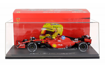 FERRARI F1 Sf-23 Team Scuderia Ferrari Hp №44 Fiorano (2025) Lewis Hamilton - Con Vetrina - With Showcase, Red Black