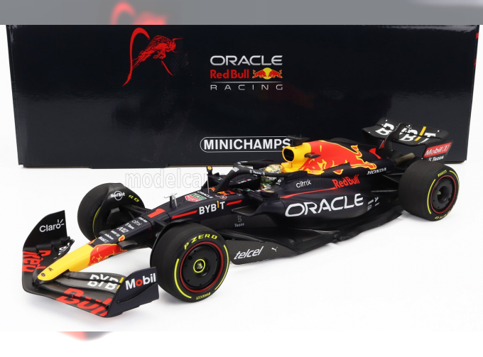 RED BULL F1 Rb18 Team Oracle Red Bull Racing N 1 Winner Mexico Gp World Champion (2022) Max Verstappen, Matt Blue Yellow Red