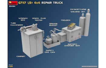 Сборная модель CHEVROLET G7117 4x4 Truck Military 1955