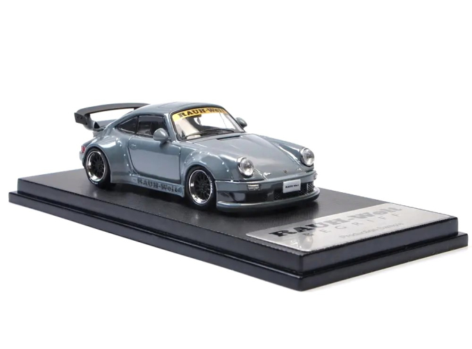 PORSCHE RWB 930 3.8 Type Wing, nardo gray with black rims