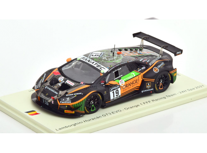 LAMBORGHINI Huracan GT3 Evo №19 Orange 1 FFF Racing Team 24H Spa Baguette-Hamaguchi-Costantini-Keen (2021)