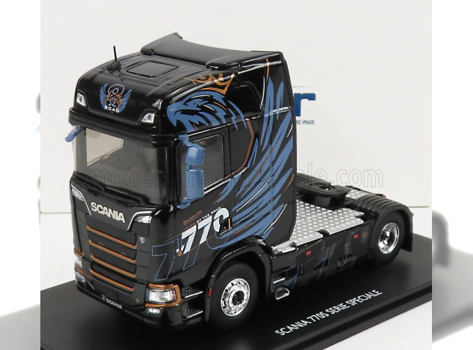 SCANIA S770 V8 TRACOT TRUCK 2-ASSI (2021), BLACK