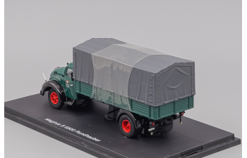 MAGIRUS S 6500 Rundhauber with canvas top, green