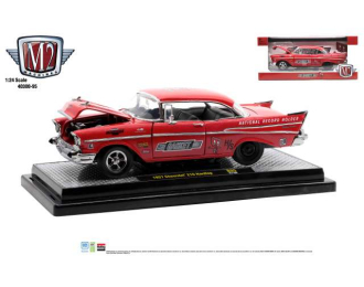 CHEVROLET 210 Hardtop *MR. Gasket* (1957), red heavy metallic