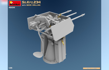 Сборная модель Sd.kfz. 234 With Mg151 Drilling Military 1945