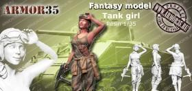Сборная модель Американская танкистка 1