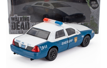 FORD Crown Victoria Police Interceptor Sheriff (2001) - The Walking Dead, White Blue