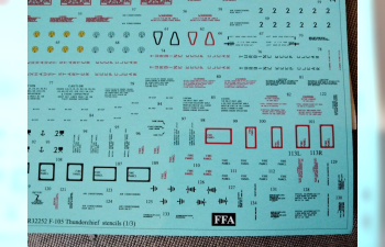 Декаль для F-105D Thunderchief Vietnam War Pt,2 с тех. надписями