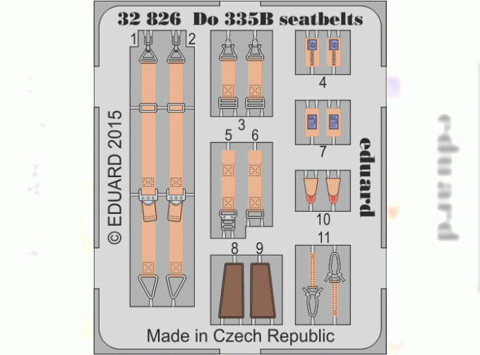 Фототравление Do 335B seatbelts