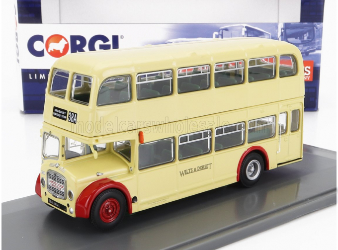 BRISTOL Lodekka Fs68 Autobus Wilts And Dorset 38a Salisbury Limited Stop (1956), Cream Red