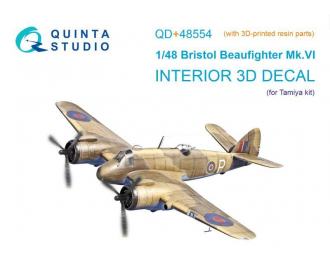 3D Декаль интерьера кабины Bristol Beaufighter Mk.VI (Tamiya) (с 3D-печатными деталями)