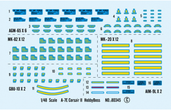Сборная модель Самолет A-7E Сorsair II