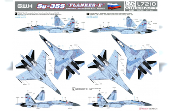 Сборная модель Российский самолет Су-35С, Su-35S“Flanker E"