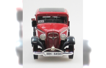 ADLER Trumpf Junior 2 door sedan Leipzig taxi (1934-41), red/black