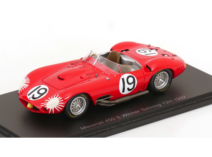 MASERATI 450S №19 Winner 12h Sebring Behra, Fangio Winner 12h Sebring (1957)