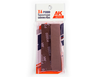 Губка с зернистостью P3000 (6 шт.) / Sponge P3000 Grit (6 Units)