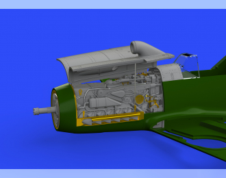 Дополнение для Bf 109F двигатель и фюзеляжное вооружение