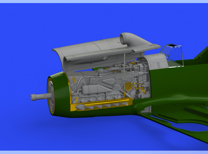 Дополнение для Bf 109F двигатель и фюзеляжное вооружение