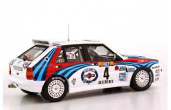 LANCIA Delta HF Integrale Rally Monte Carlo 1992 Martini Nr.4, Auriol / Occelli, white