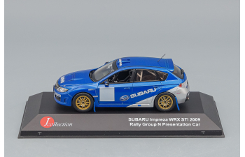 SUBARU Impreza WRX STI WRC liveries presentation car 2009, blue metallic