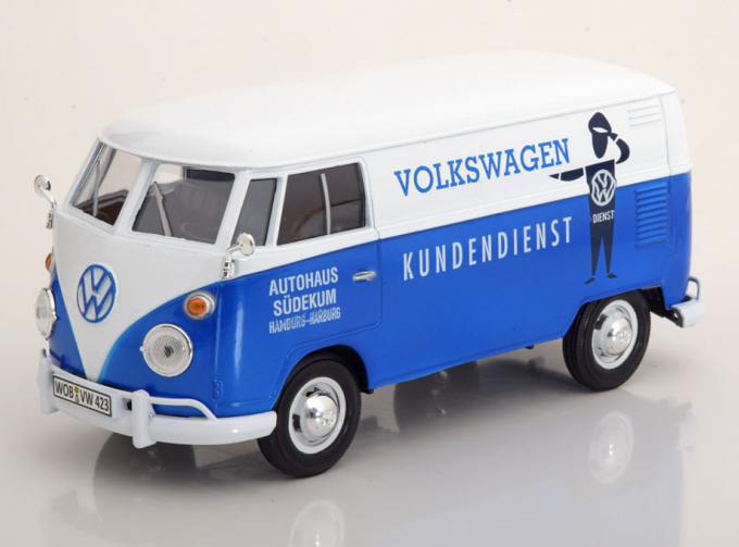 VOLKSWAGEN Bulli T1 Kastenwagen Volkswagen Customer service, white blue