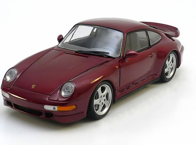 PORSCHE 911 (993) Turbo (1997), dark red-metallic