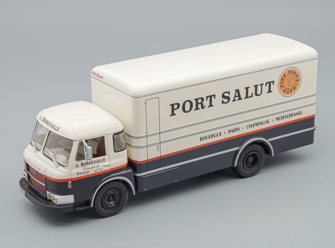 SAVIEM Without Card Box - Senza Scatola - Jm200 Truck G.Bonnevialle Transports Port Salut 2-assi (1963), Cream Black